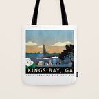 Kings Bay, GA - Submarine Homeport Tote Bag Gallery Image 1