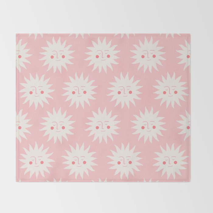 Pink Sunny Days Throw Blanket Gallery Image 2
