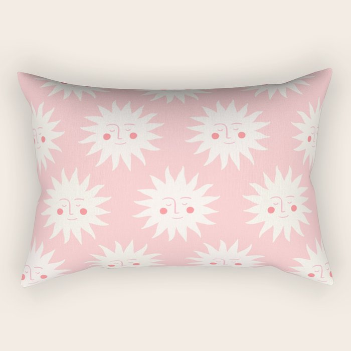 Pink Sunny Days Rectangular Pillow Gallery Image 1