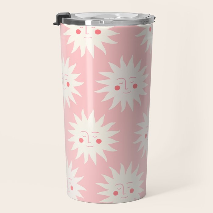 Pink Sunny Days Travel Mug Gallery Image 3