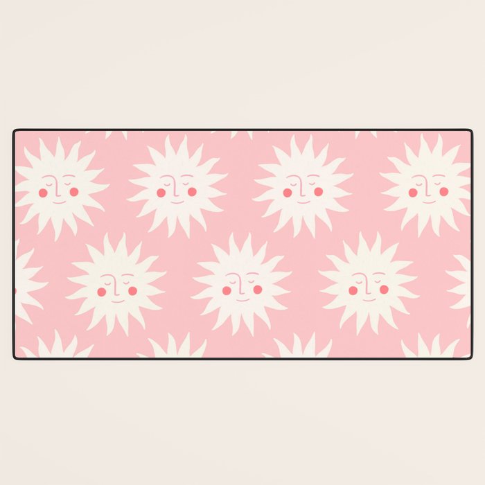 Pink Sunny Days Desk Mat Gallery Image 3