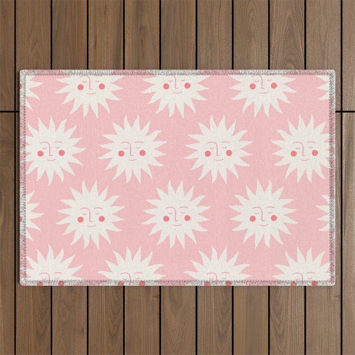 Pink Sunny Days Outdoor Rug Gallery Image 1