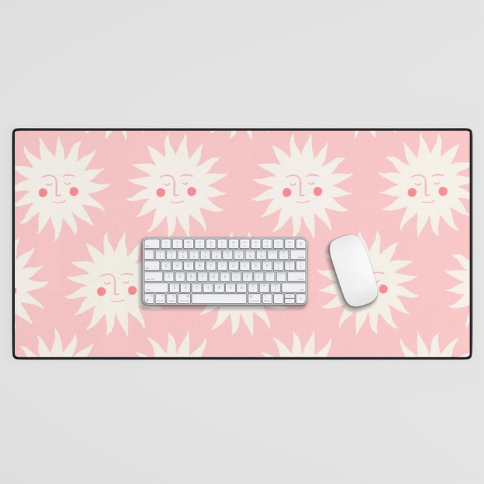 Pink Sunny Days Desk Mat Gallery Image 1