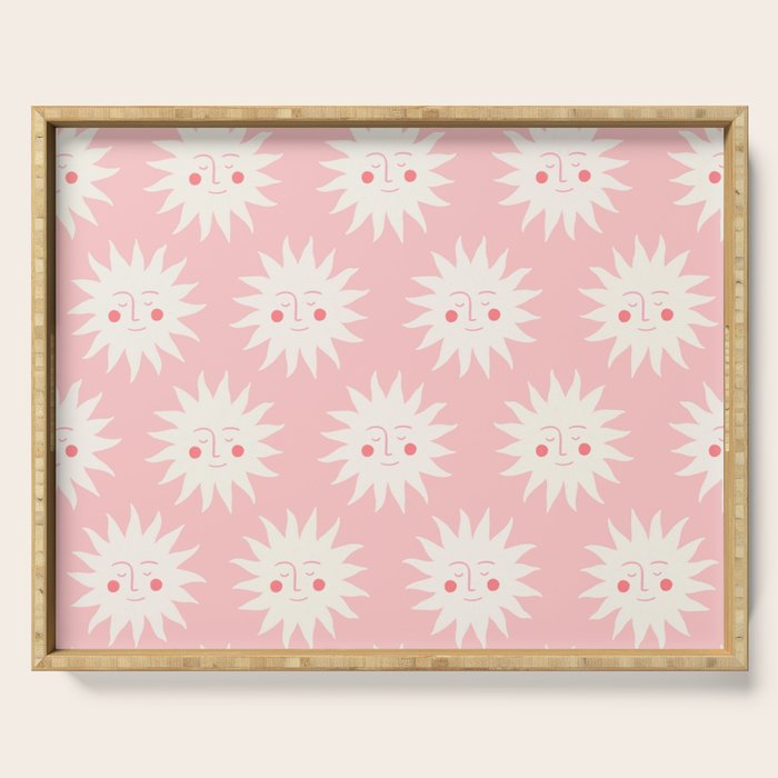 Pink Sunny Days Serving Tray Gallery Image 1