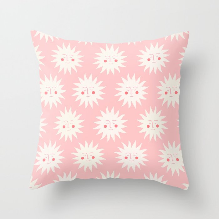 Pink Sunny Days Throw Pillow Gallery Image 6