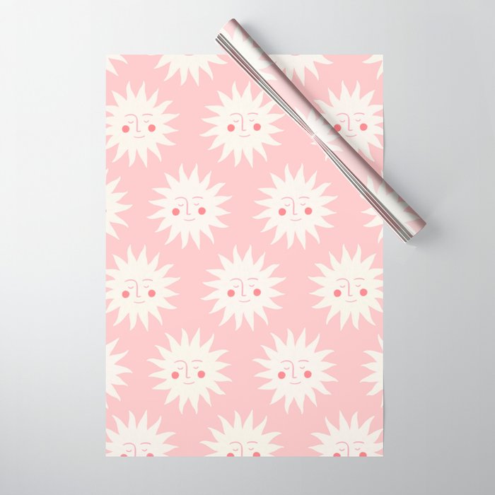 Pink Sunny Days Wrapping Paper Gallery Image 1