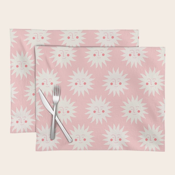 Pink Sunny Days Placemat Gallery Image 1