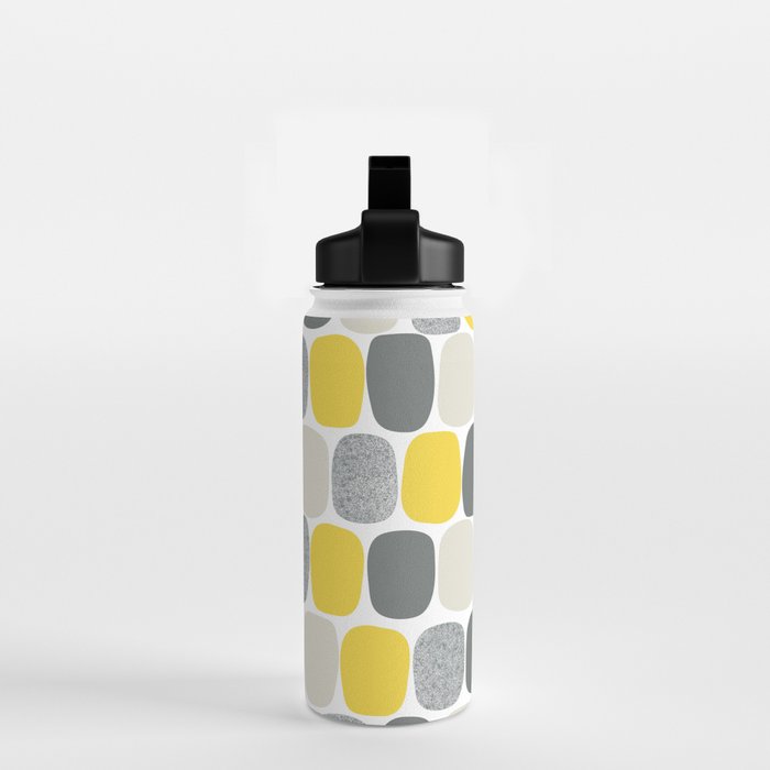 Wonky Ovals in Yellow Water Bottle Gallery Image 2