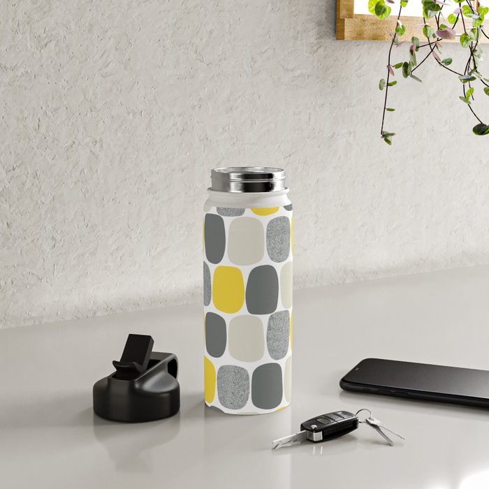 Wonky Ovals in Yellow Water Bottle Gallery Image 4