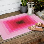 gradient geometric Outdoor Rug Gallery Image 2