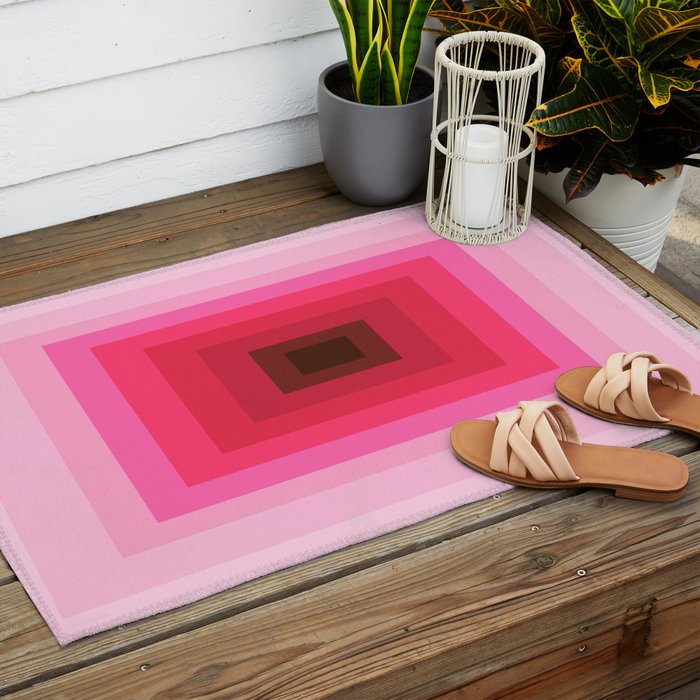 gradient geometric Outdoor Rug Gallery Image 2