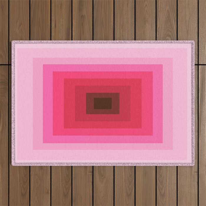 gradient geometric Outdoor Rug Gallery Image 1