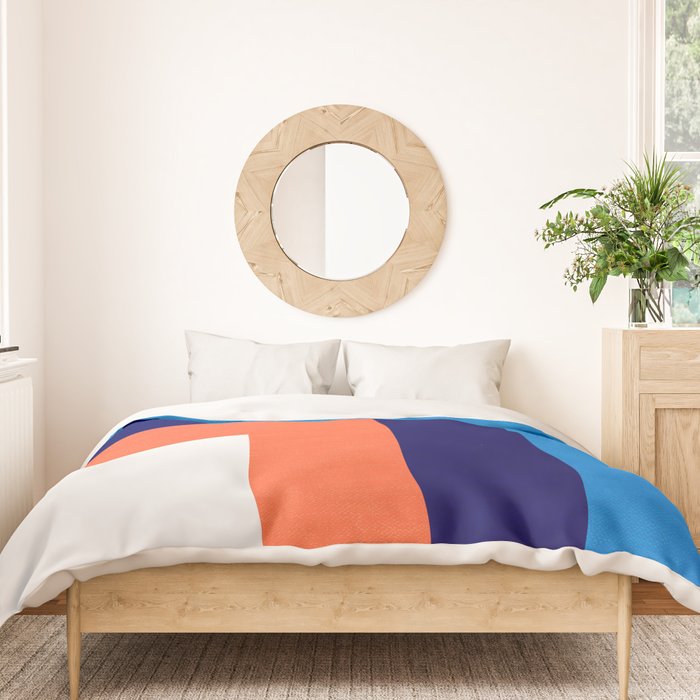 French Riviera: Bauhaus Abstraction 01 Duvet Cover Gallery Image 3
