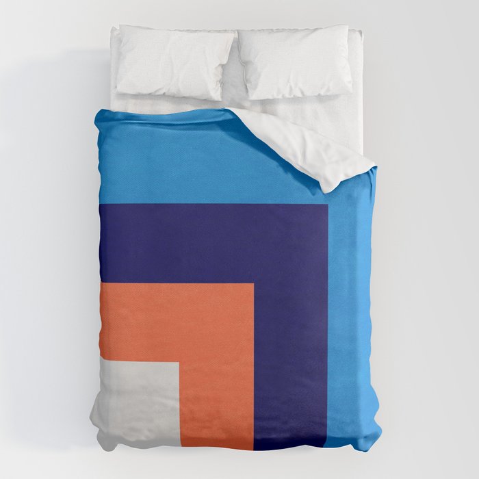 French Riviera: Bauhaus Abstraction 01 Duvet Cover Gallery Image 6