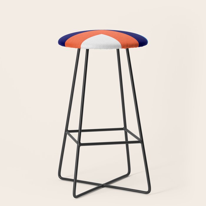 French Riviera: Bauhaus Abstraction 01 Stool Gallery Image 1