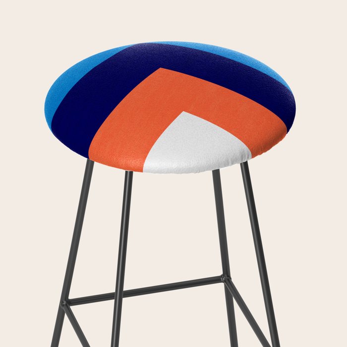 French Riviera: Bauhaus Abstraction 01 Stool Gallery Image 2