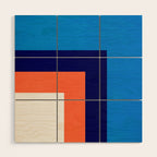 French Riviera: Bauhaus Abstraction 01 Wood Wall Art Gallery Image 1
