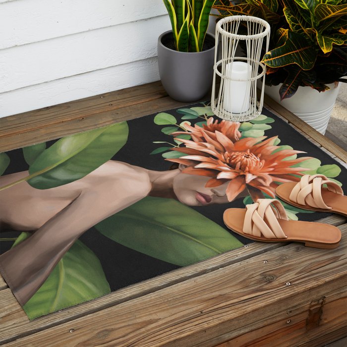 Veiled by Bloom 2 Outdoor Rug Gallery Image 2