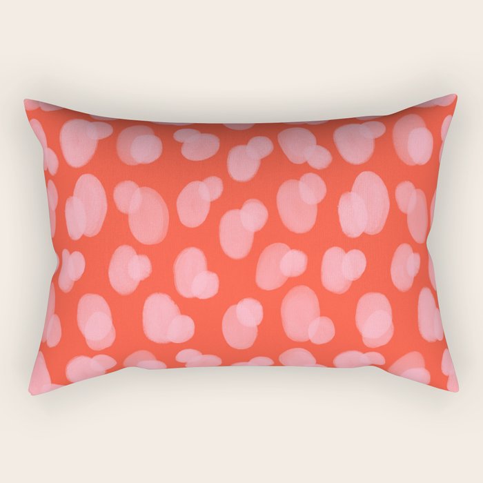 Cute abstract dots Rectangular Pillow Gallery Image 2