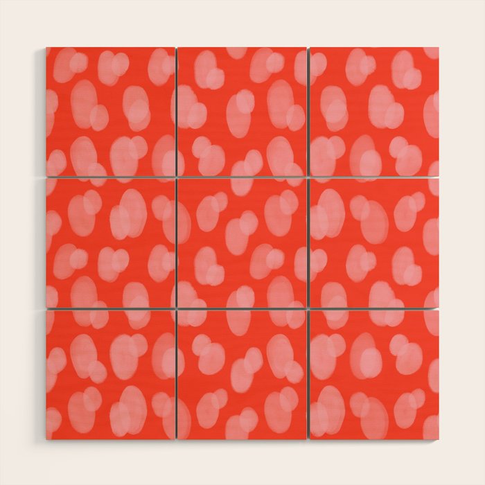 Cute abstract dots Wood Wall Art Gallery Image 1