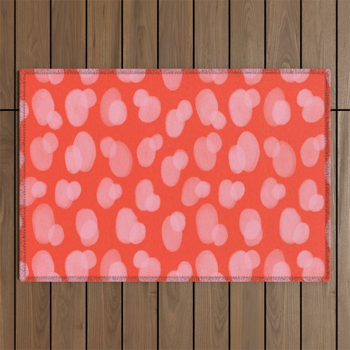 Cute abstract dots Outdoor Rug Gallery Image 1