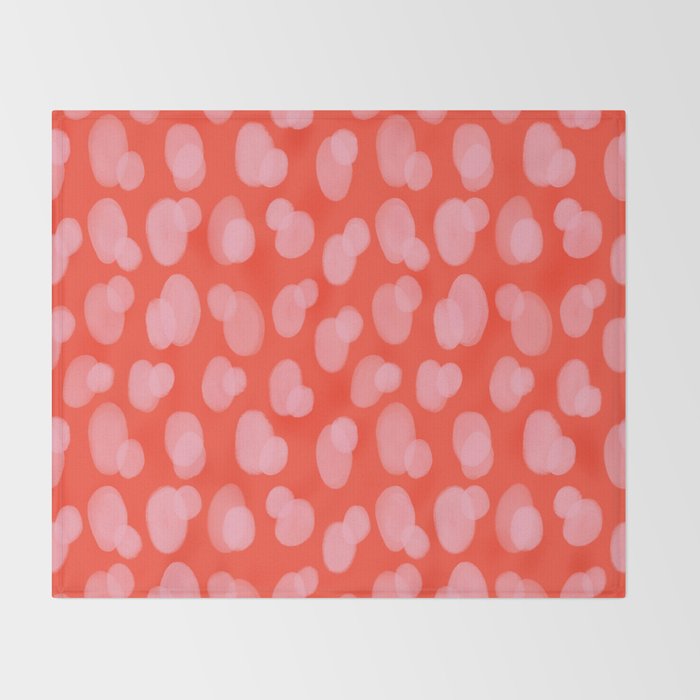 Cute abstract dots Throw Blanket Gallery Image 2