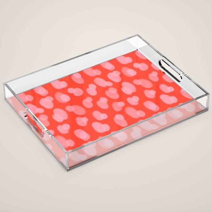 Cute abstract dots Acrylic Tray Gallery Image 1