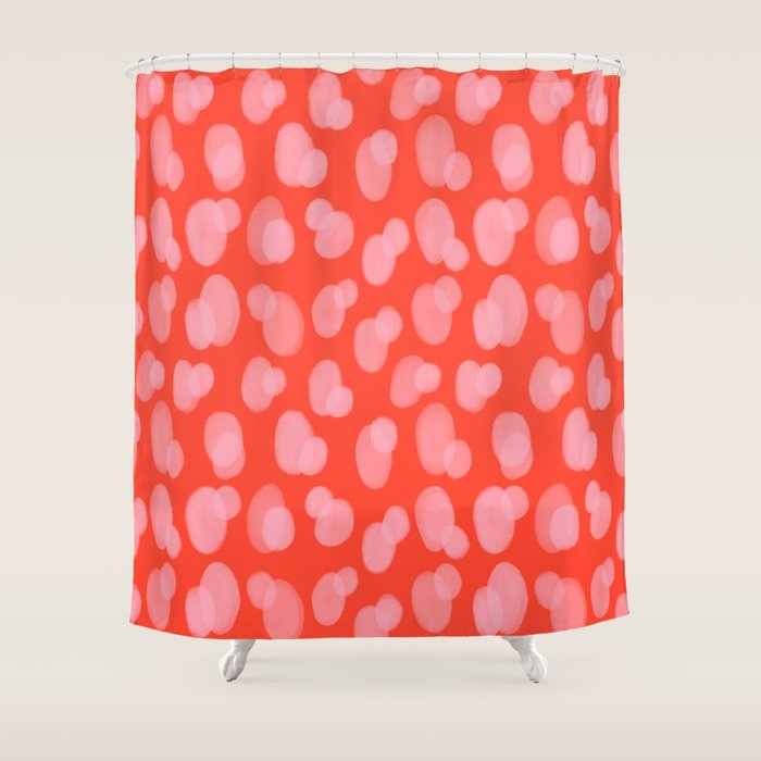 Cute abstract dots Shower Curtain Gallery Image 1
