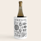 Gym Fitness Workout Dumbbell Kettlebell Vintage Patent Print Wine Chiller Gallery Image 1