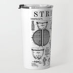 Gym Fitness Workout Dumbbell Kettlebell Vintage Patent Print Travel Mug Gallery Image 3
