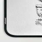 Gym Fitness Workout Dumbbell Kettlebell Vintage Patent Print Laptop Sleeve Gallery Image 3