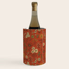 Burnt Orange & Olive Green Floral Wine Chiller Gallery Image 3