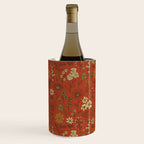 Burnt Orange & Olive Green Floral Wine Chiller Gallery Image 2