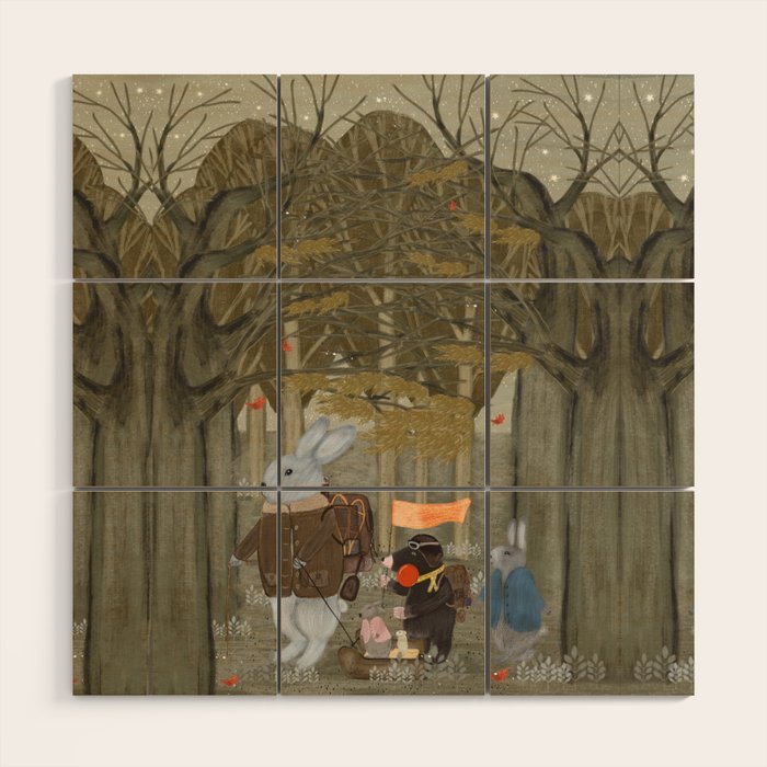 a little woodland adventure Wood Wall Art Gallery Image 1