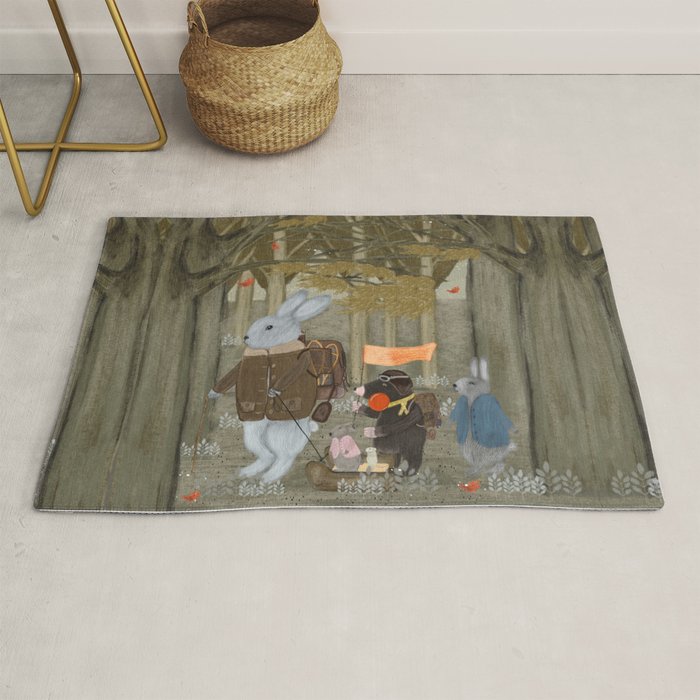 a little woodland adventure Rug Gallery Image 1