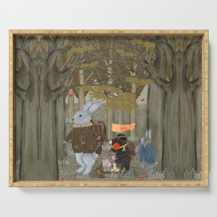 a little woodland adventure Serving Tray Gallery Image 1