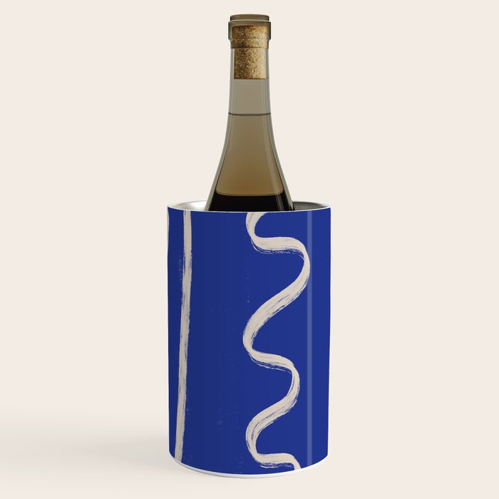 Abstract Face 23 Cobalt Blue Wine Chiller Gallery Image 3