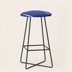 Abstract Face 23 Cobalt Blue Stool Gallery Image 1