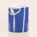 Abstract Face 23 Cobalt Blue Coffee Mug Gallery Image 4