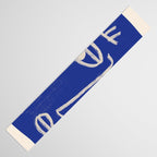 Abstract Face 23 Cobalt Blue Table Runner Gallery Image 3