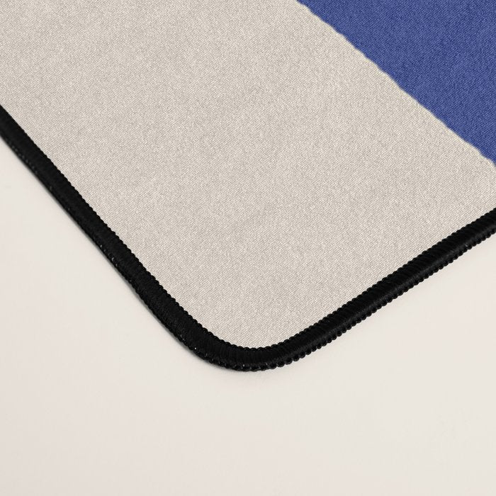 Abstract Face 23 Cobalt Blue Desk Mat Gallery Image 4