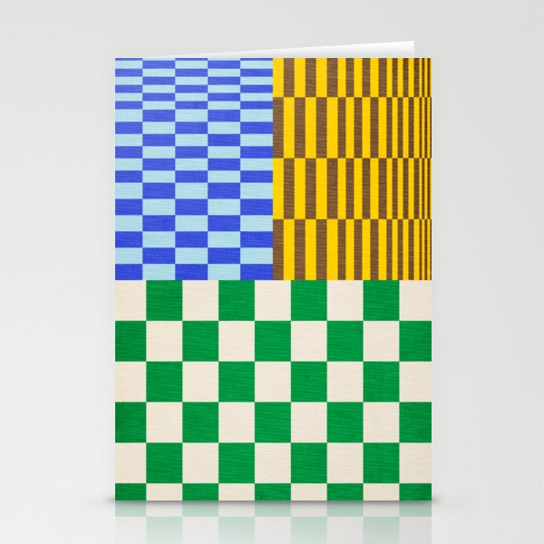 Retro Checkerboard Collage 02 Stationery Card Gallery Image 2