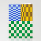 Retro Checkerboard Collage 02 Stationery Card Gallery Image 2