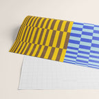 Retro Checkerboard Collage 02 Wrapping Paper Gallery Image 2