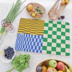 Retro Checkerboard Collage 02 Cutting Board Gallery Image 2