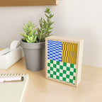 Retro Checkerboard Collage 02 Mini Art Print Gallery Image 2