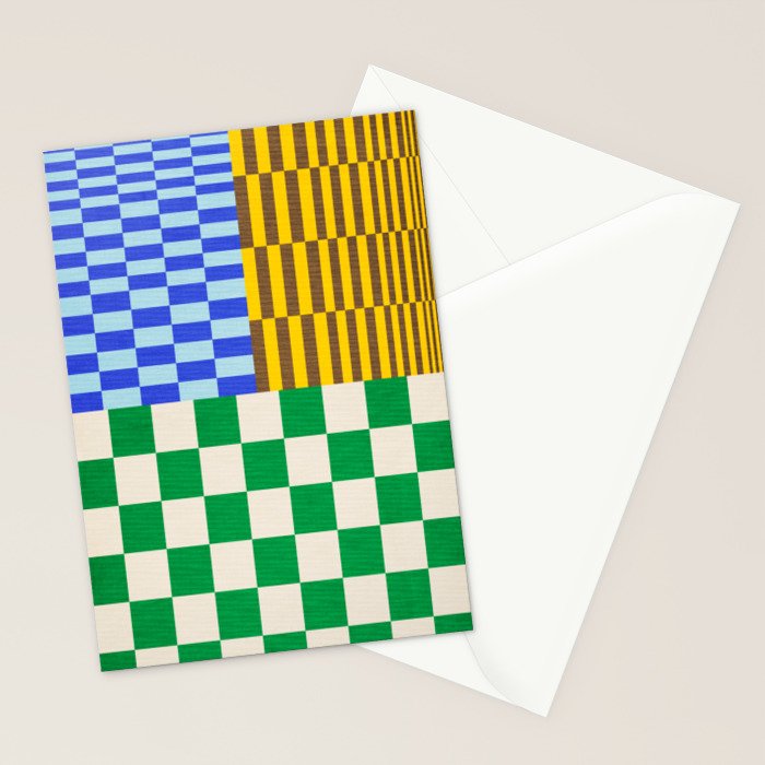 Retro Checkerboard Collage 02 Stationery Card Gallery Image 2
