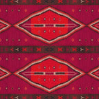 The Crimson Symmetry Handwoven Tribal Kilim Art Coffee Mug Gallery Image 2