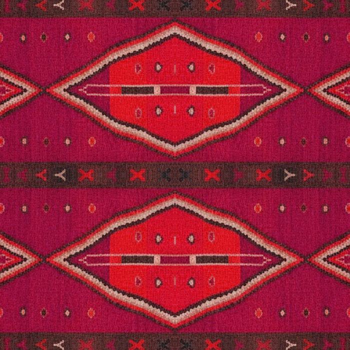 The Crimson Symmetry Handwoven Tribal Kilim Art Coffee Mug Gallery Image 2