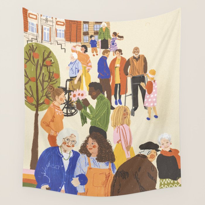 We Live Together Wall Tapestry Gallery Image 4
